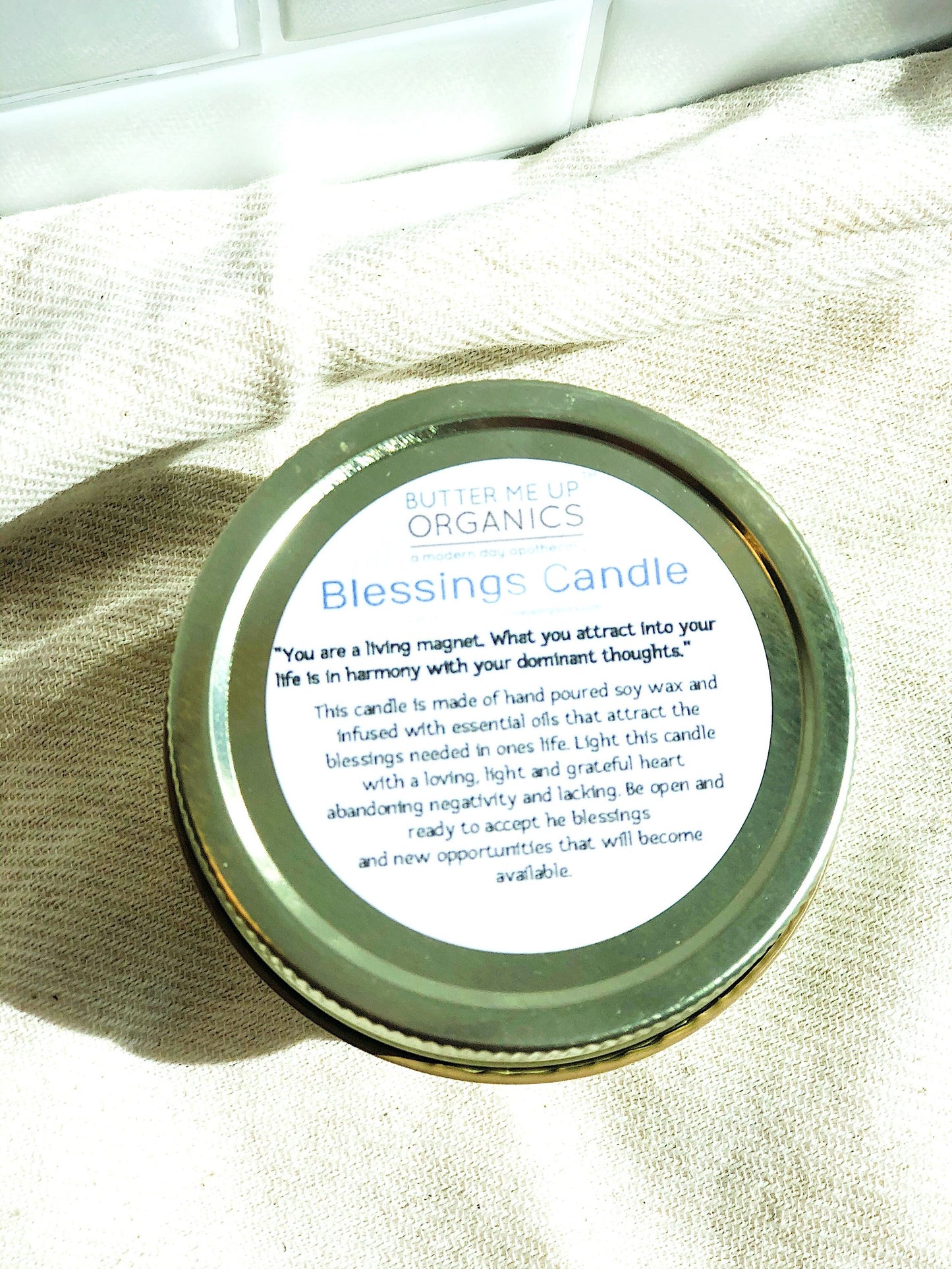 Blessings Candle / Intention Candle / Good Luck / Soy Handpoured